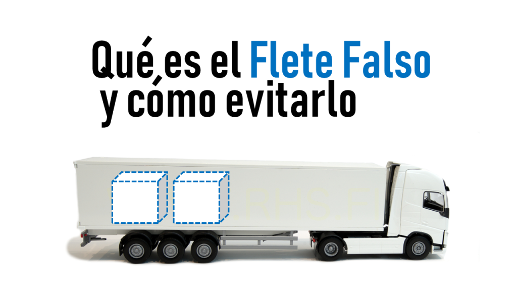 Imagen de camión ejemplo de flete falso